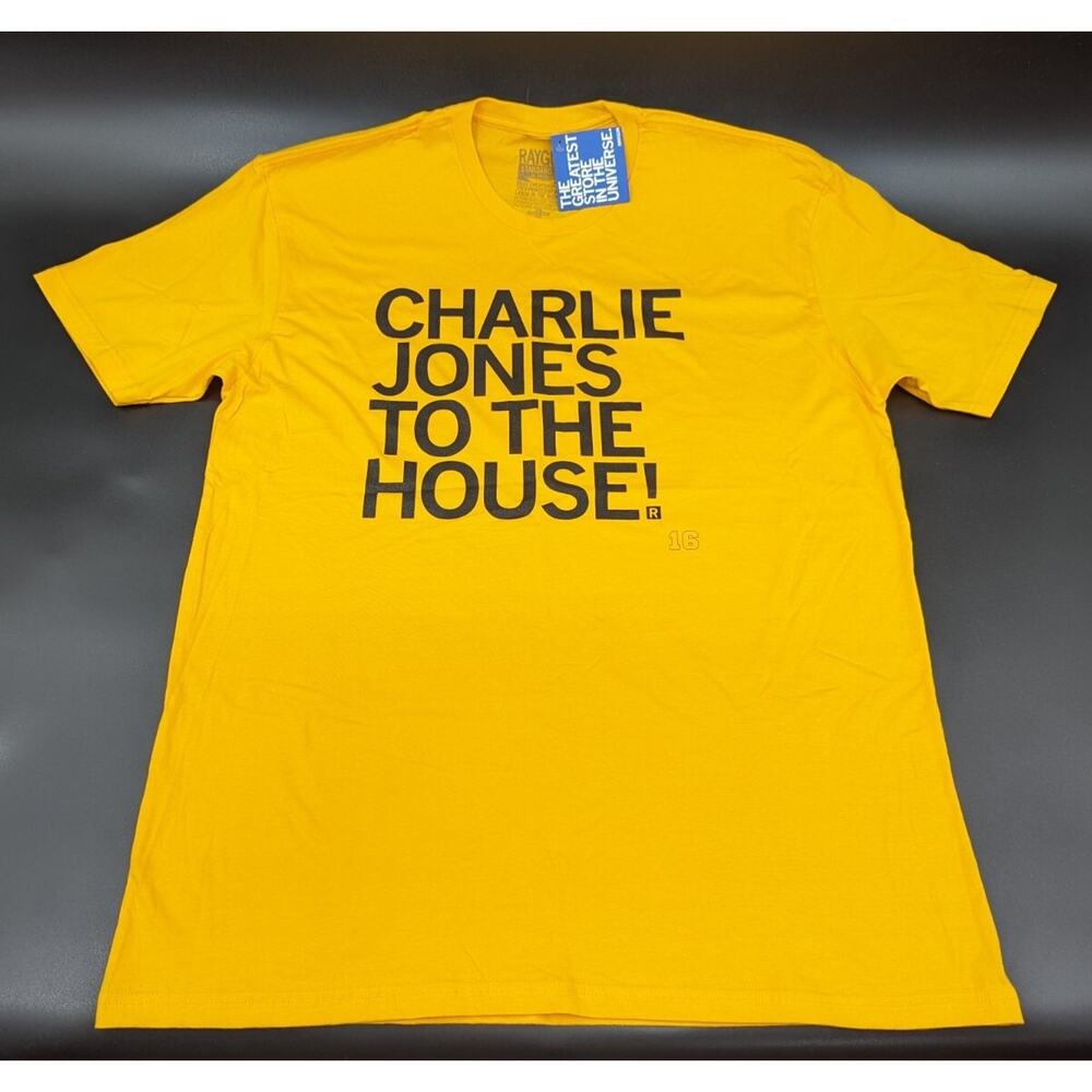 Raygun Charlie Jones to the House #16 Iowa Hawkeyes Football T-shirt Size 2XL